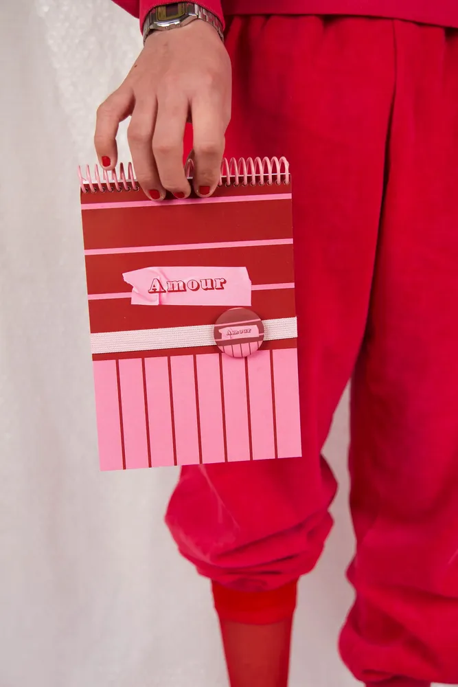 Papeterie - Carnet A5 « Amour » au design pop, fabriqué en France - MAUVAISES GRAINES