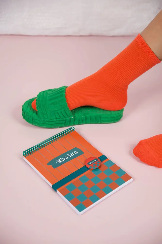 Stationery - A5 “Chaton” notebook with a pop design, made in France - MAUVAISES GRAINES