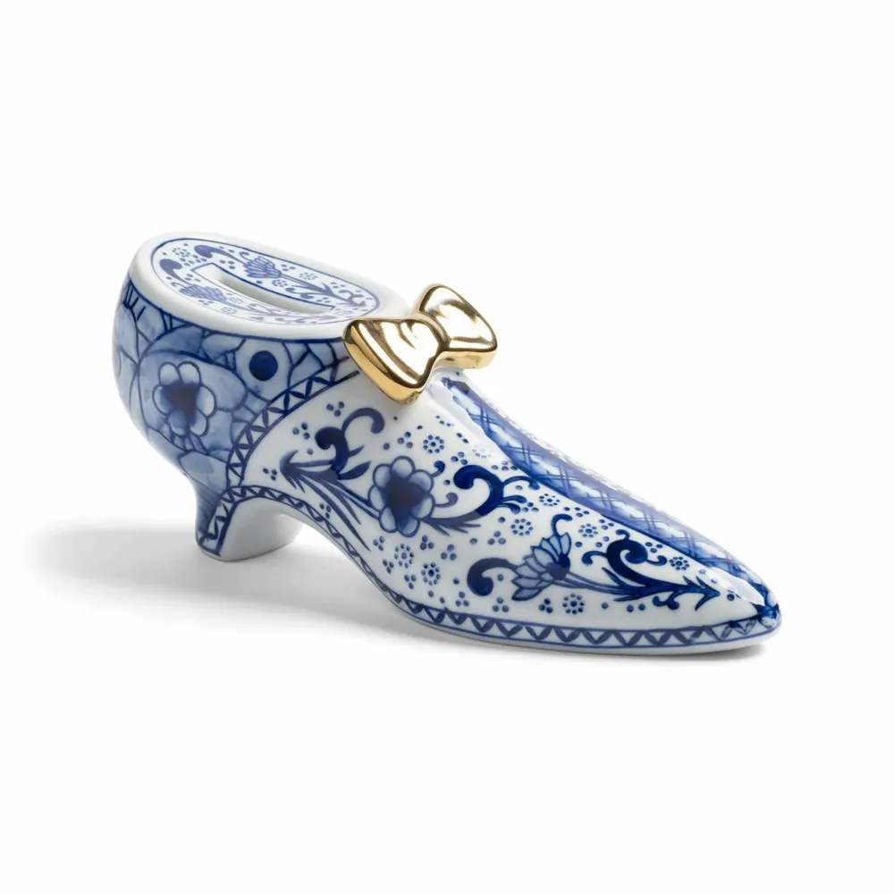 Decorative objects - Coinbank delftware shoe - &KLEVERING