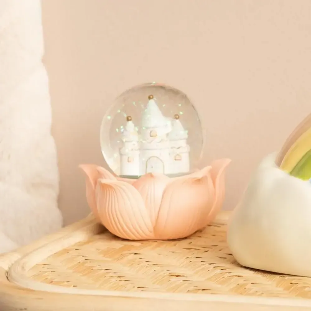 Children's decorative items - CASTLE SNOW GLOBE - AMADEUS LES PETITS