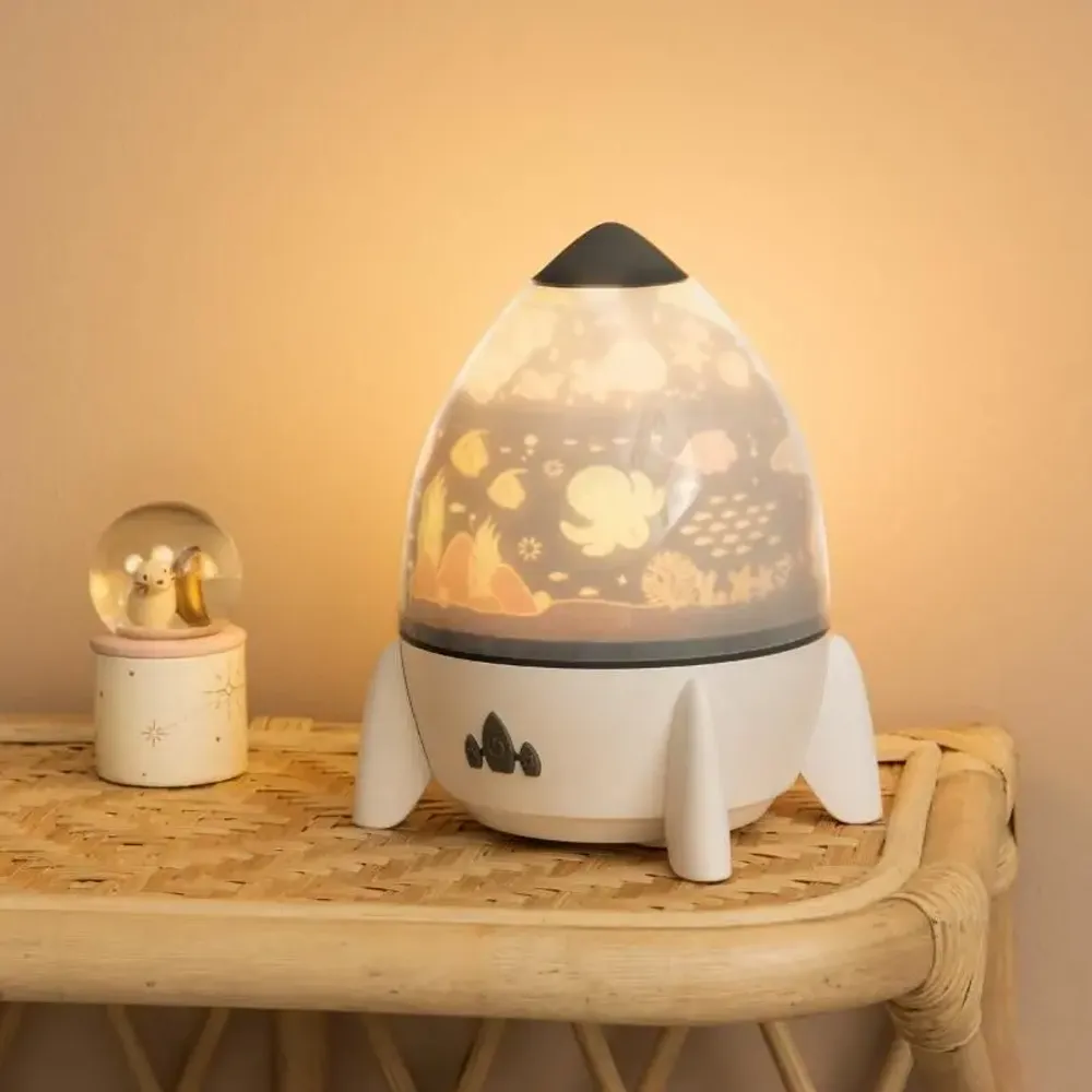 Children's decorative items - ROCKET MUSIC PROJECTOR - AMADEUS LES PETITS