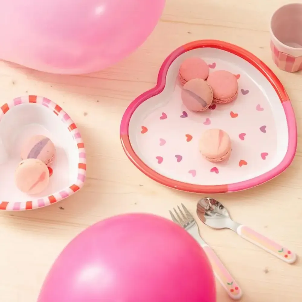 Children's mealtime - 5P HEART LUNCH BOX - AMADEUS LES PETITS