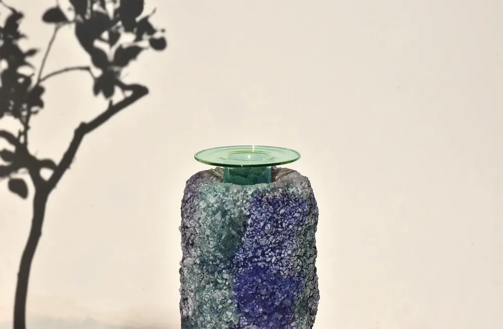 Vases - Silva Mineralis Amethysta Smaragdina — vase sculptural - COKI