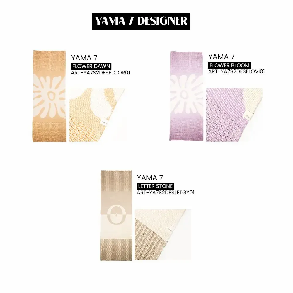 Rugs - YAMA7, Série Designer - Tapis de Yoga naturel et Antidérapant - MAHOLA YOGA