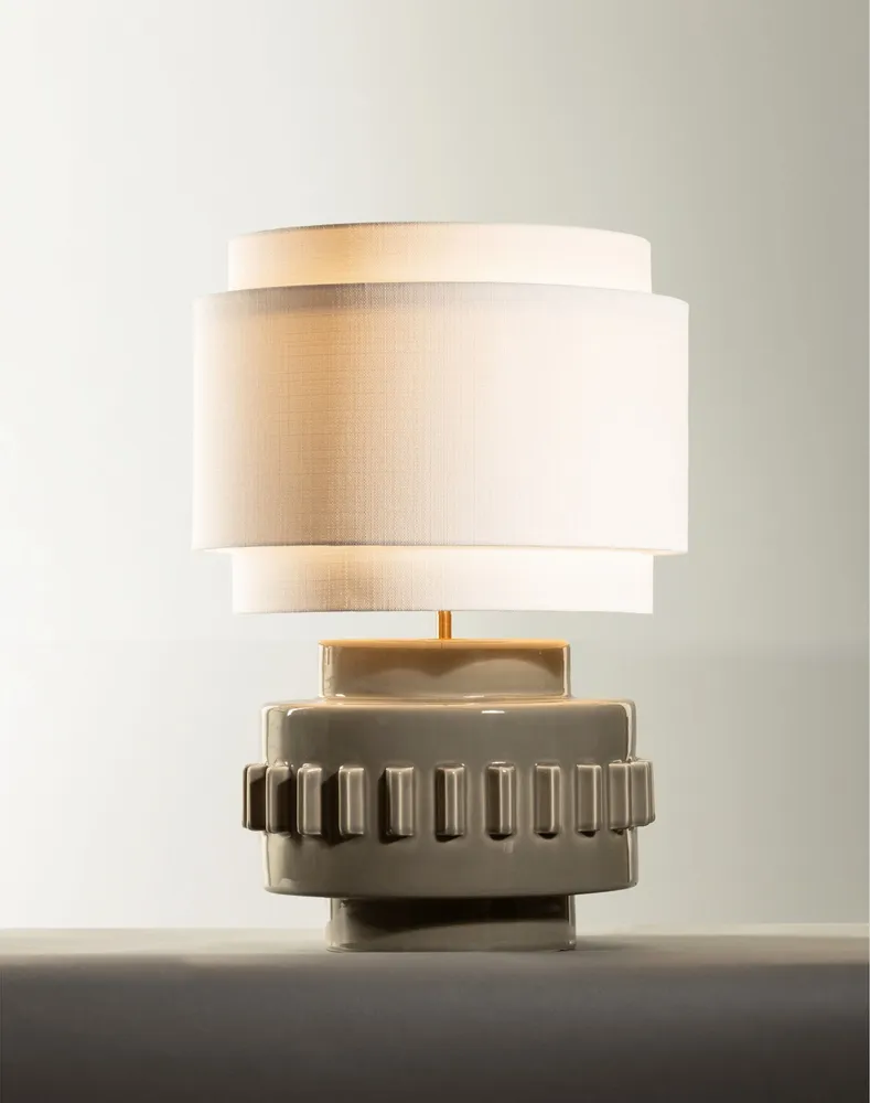 Lampes à poser - Lampe Criptana grise - ARCHIBALDA