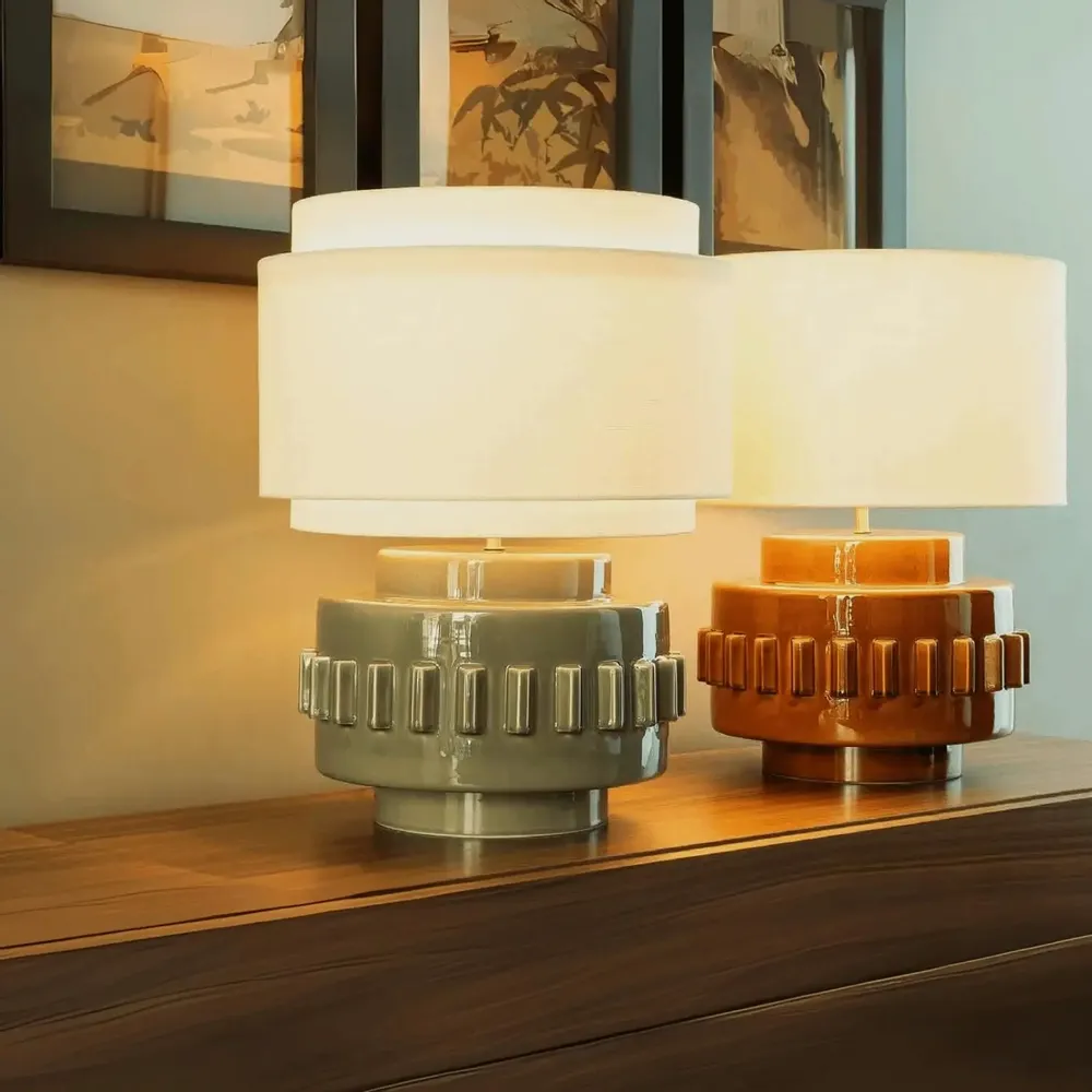 Lampes à poser - Lampe Criptana grise - ARCHIBALDA