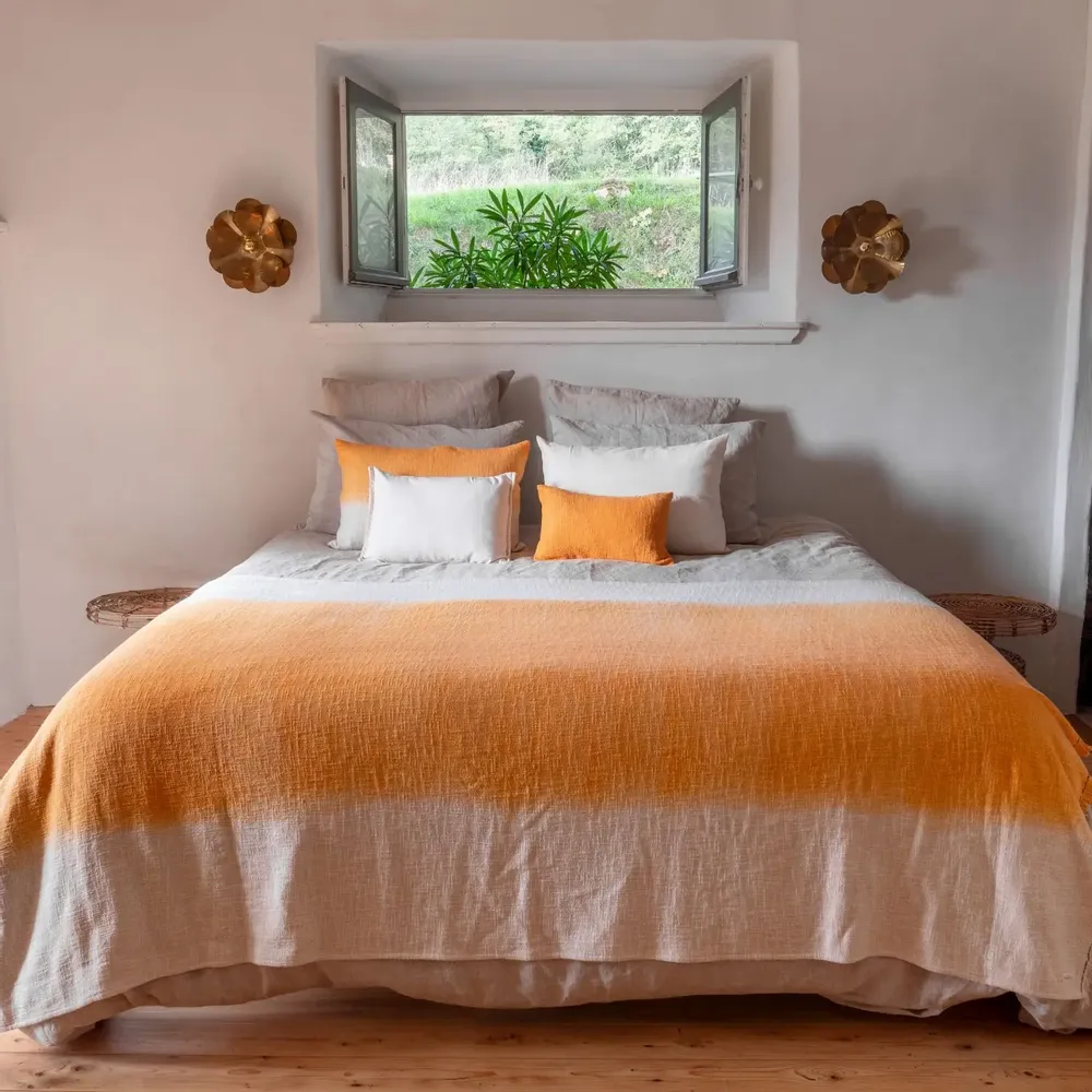 Cushions - Dip & Dye TANDEM cotton plaid 135x220 cm - BED AND PHILOSOPHY