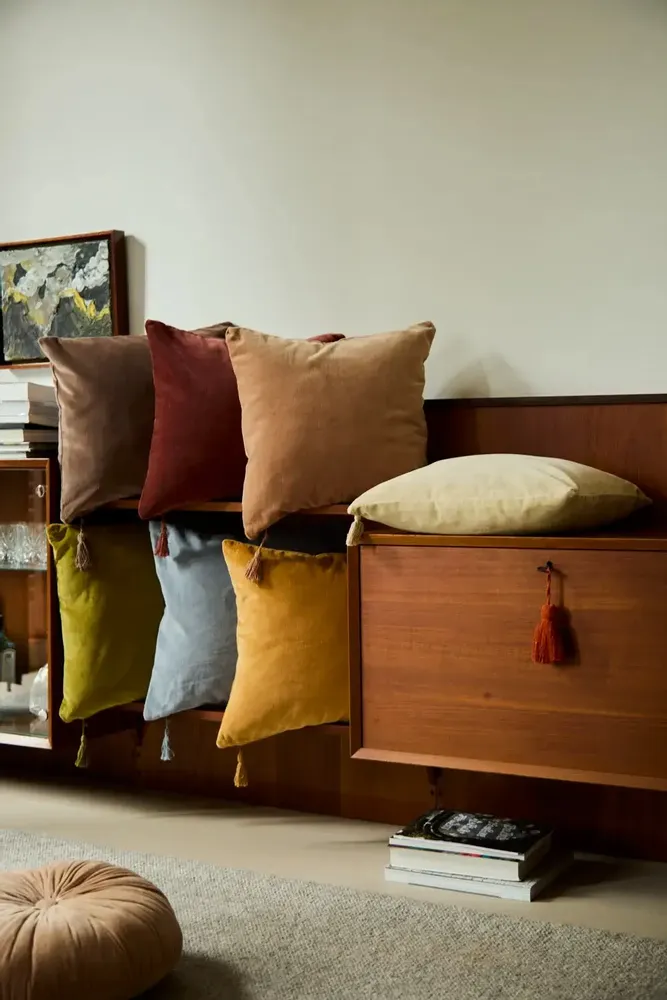 Bureaux d'entreprise - Housse de coussin Velour - CALMA HOUSE