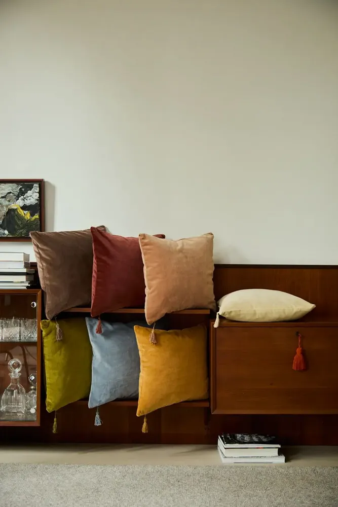 Bureaux d'entreprise - Housse de coussin Velour - CALMA HOUSE