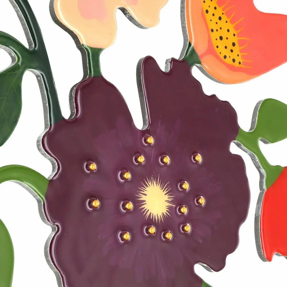 Other wall decoration - Black flower bouquet - TARATATA BIJOUX