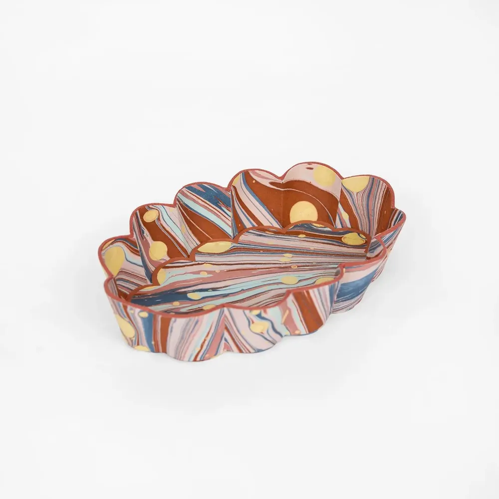 Plateaux - PLATEAU DE BUREAU FLOWER PETAL OVUL - TWILIGHT FIREWHIRL - CRAFT BOAT