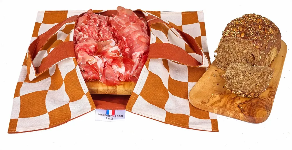 Tissus pour extérieurs - SAC A PLATS REVERSIBLE - SACASALADES BY ARMINE