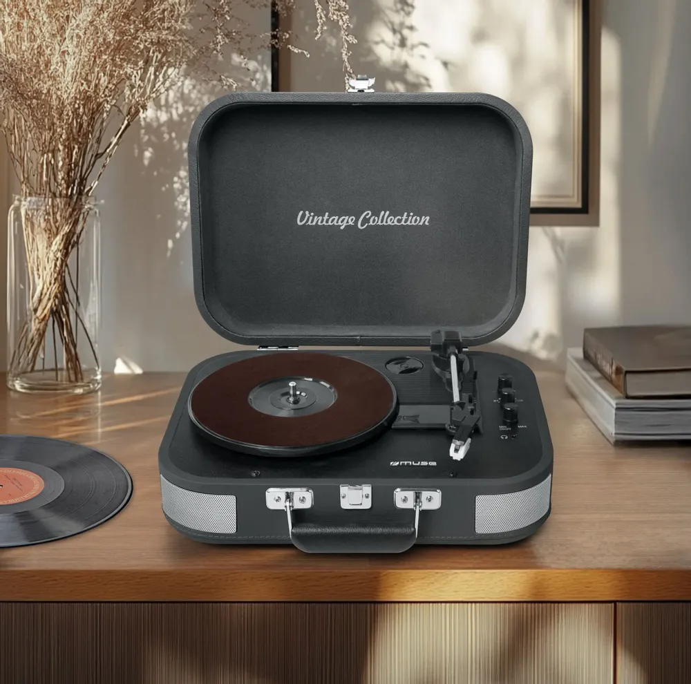 Enceintes et radios - PLATINE VINYLE STEREO MT-201 OB - Tourne-disque - MUSE