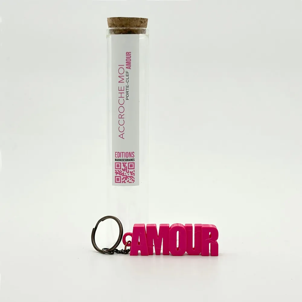 Jewelry - Message keychain — LOVE - MAUVAISES GRAINES