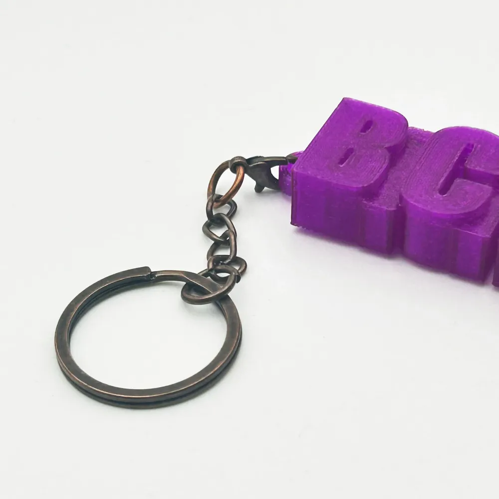 Leather goods - Message keychain — BICHETTE - MAUVAISES GRAINES