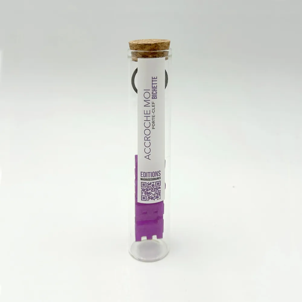 Leather goods - Message keychain — BICHETTE - MAUVAISES GRAINES