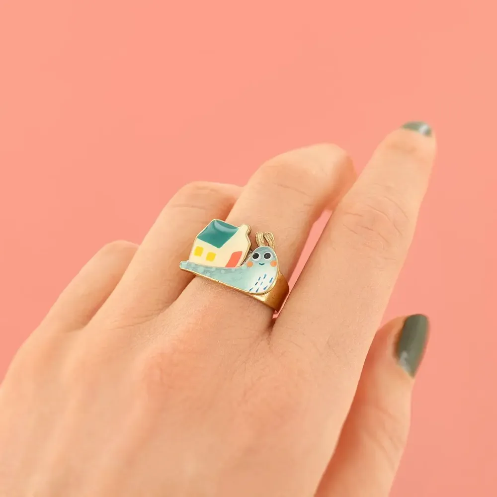 Bijoux - BAGUE SWEET HOME COULEUR BRONZE MULTI - TARATATA BIJOUX