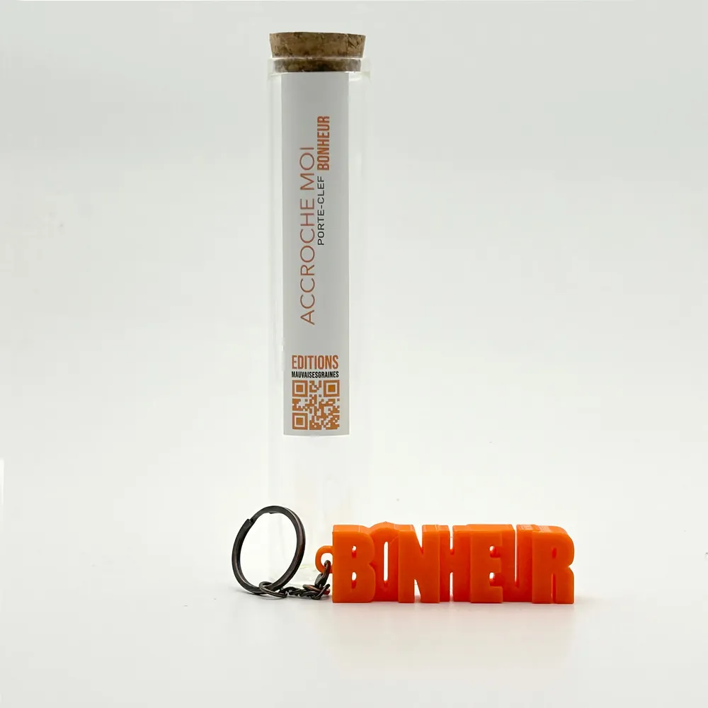 Petite maroquinerie - Porte-clés à message – BONHEUR - MAUVAISES GRAINES