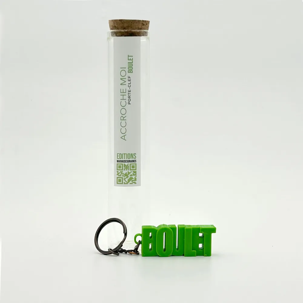 Leather goods - Message keychain — BOULET - MAUVAISES GRAINES