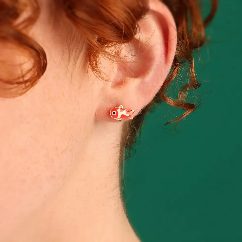 Jewelry - GOLD AND RED COLOR FLEAS IN A JAR - TARATATA BIJOUX