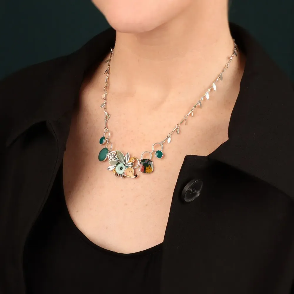 Bijoux - COLLIER MINI COULEUR ARGENT BLEU - TARATATA BIJOUX