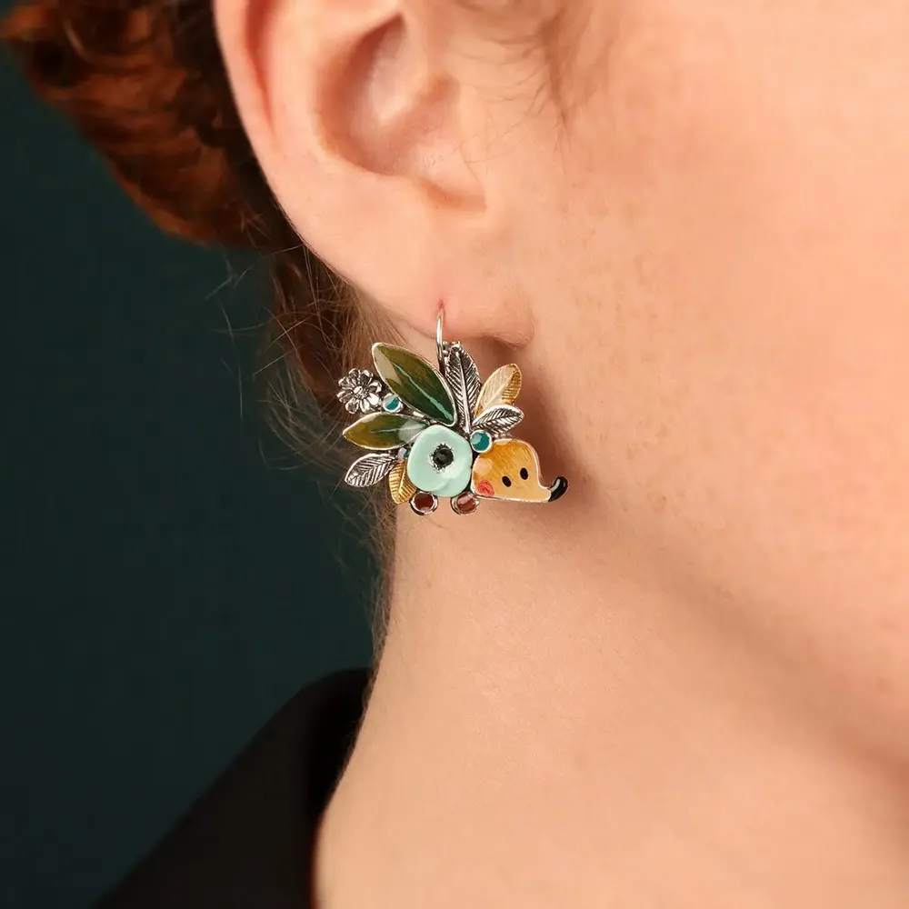 Bijoux - DORMEUSES MINI COULEUR ARGENT BLEU - TARATATA BIJOUX