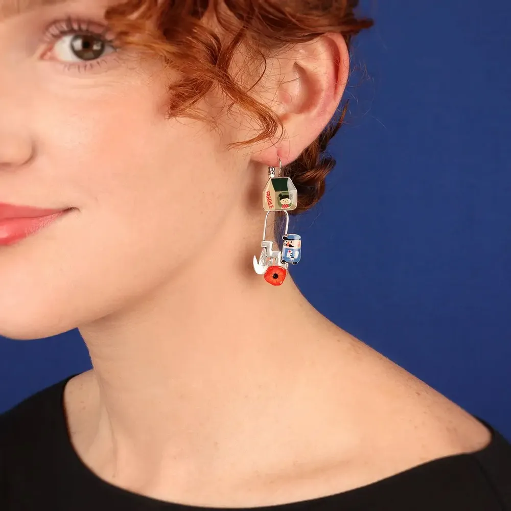 Jewelry - PIROUETTE SLEEPERS SILVER MULTI COLOR - TARATATA BIJOUX