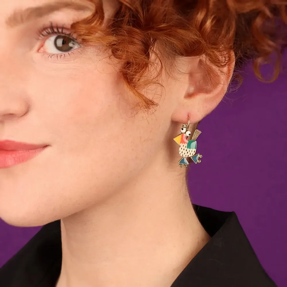 Jewelry - ROLL MY CHICKEN SLEEPERS BRONZE MULTI COLOR - TARATATA BIJOUX