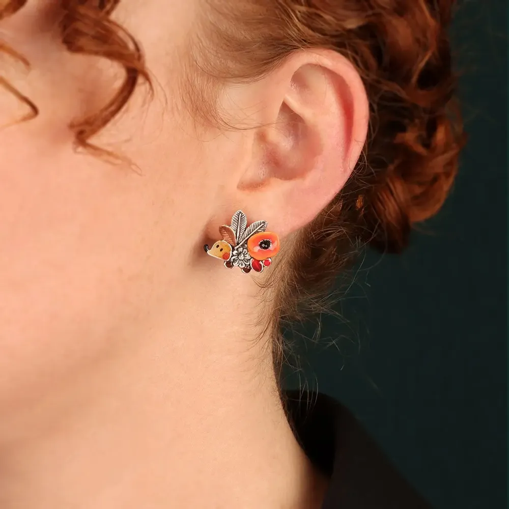 Bijoux - PUCES MINI COULEUR ARGENT ROUGE - TARATATA BIJOUX