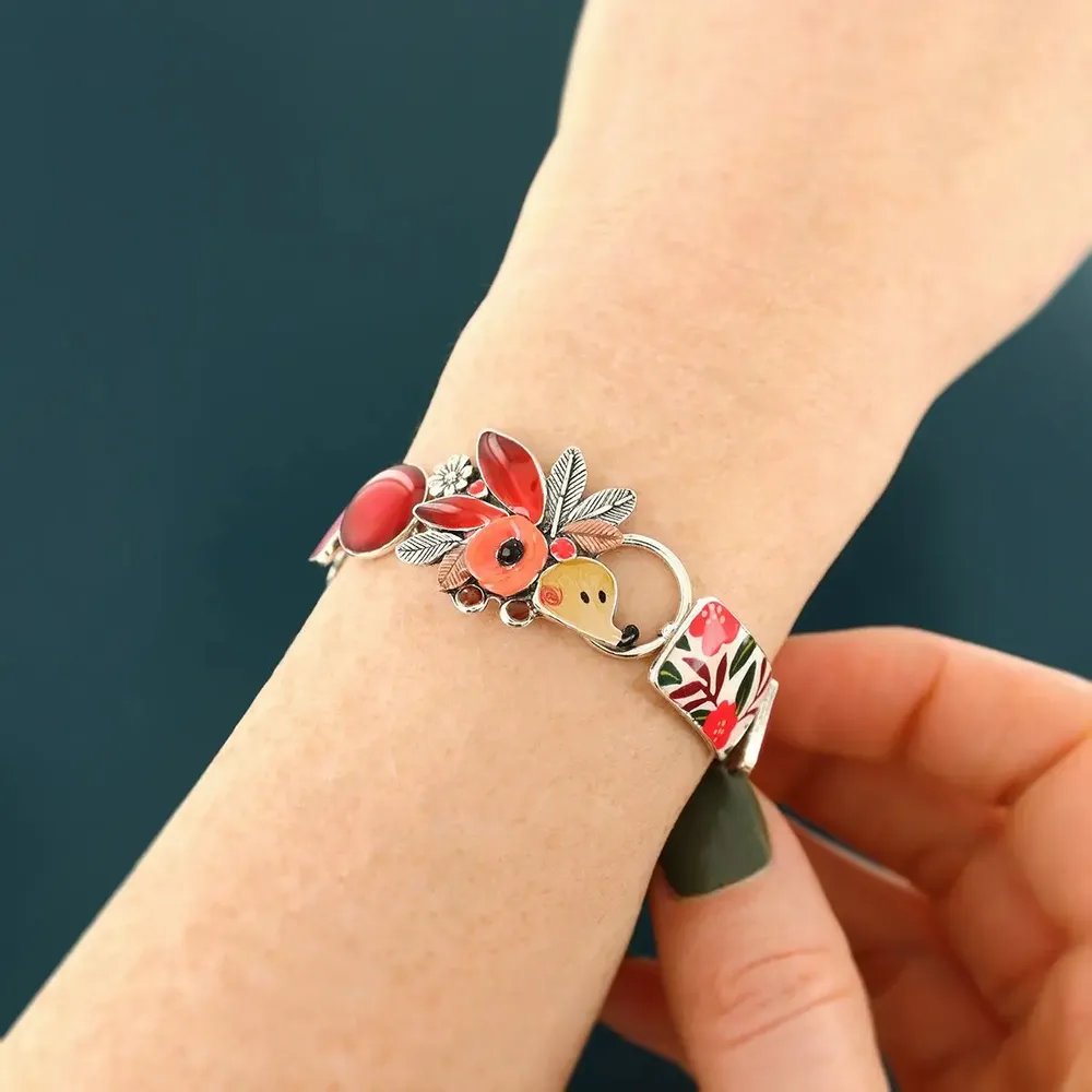 Bijoux - BRACELET MINI COULEUR ARGENT ROUGE - TARATATA BIJOUX