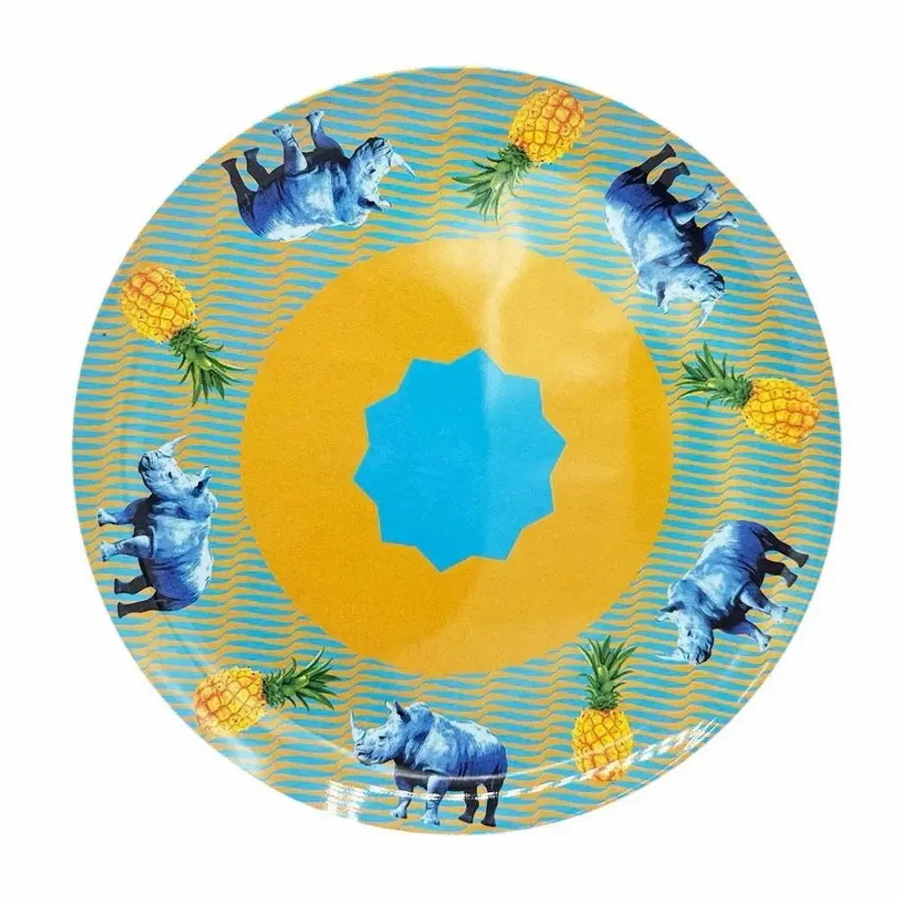 Everyday plates - Pineapple Rhino Plate - MAISON SAWA