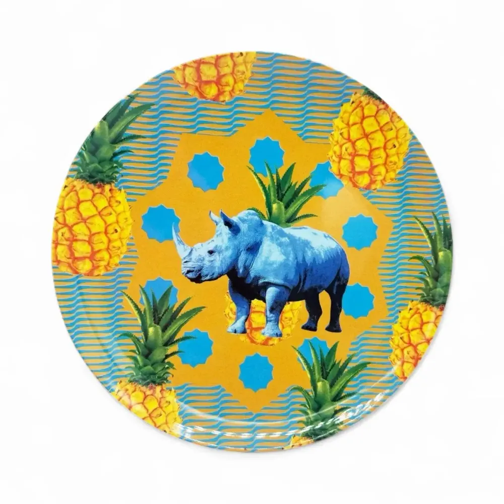 Everyday plates - Pineapple Rhino Plate - MAISON SAWA