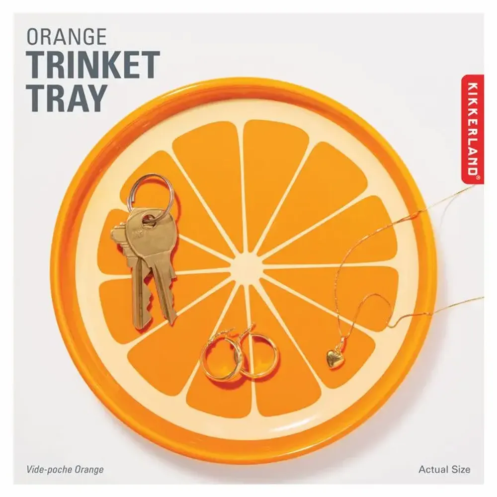 Plateaux - Plateau à bibelots orange - KIKKERLAND