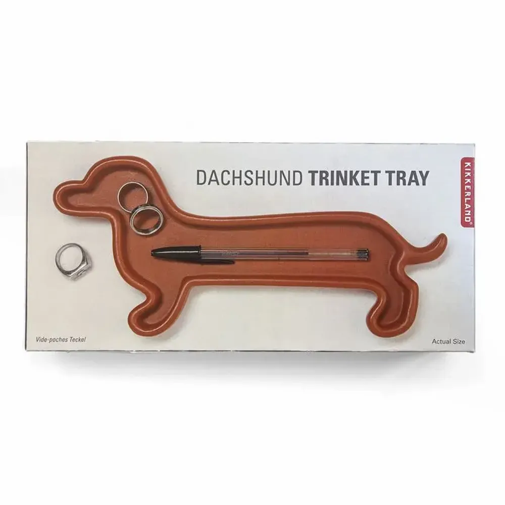 Trays - Dachshund Trinket Tray - KIKKERLAND
