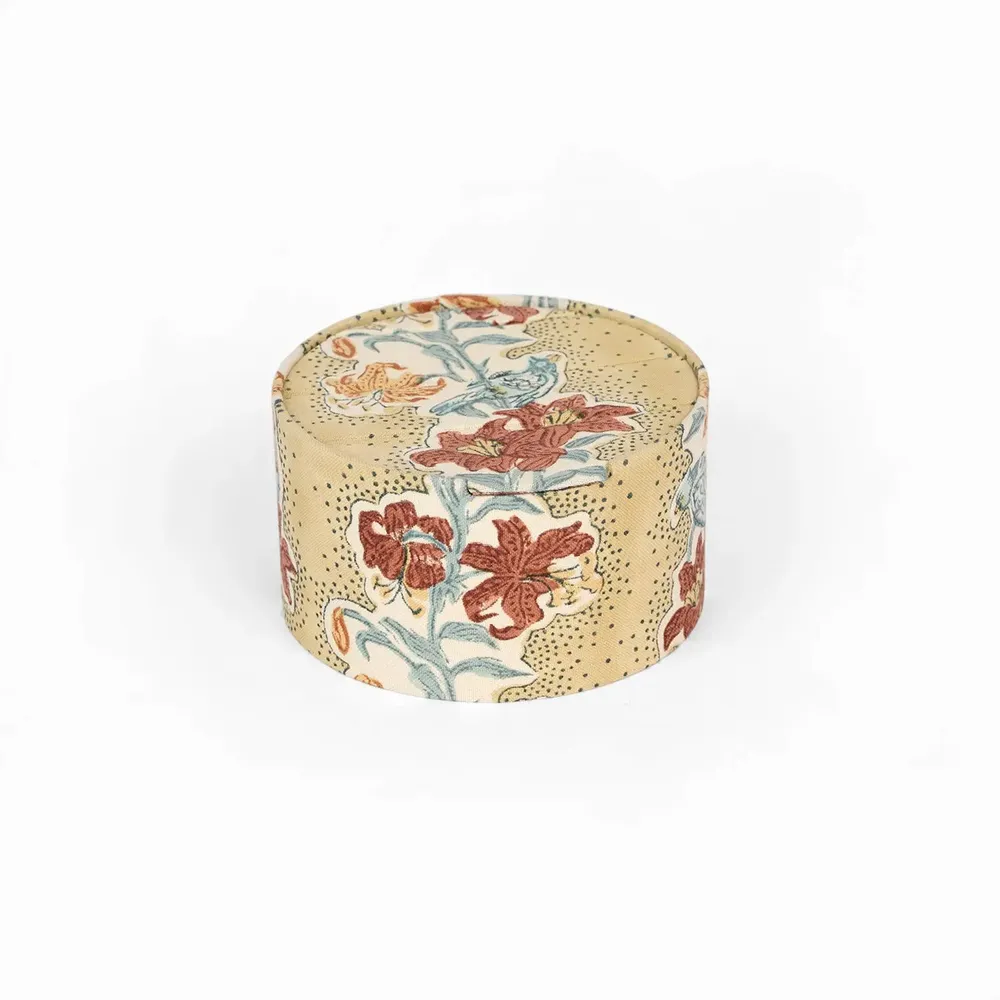 Objets design - ROUND JEWELLERY BOX- MUSTARD  MEHER - CRAFT BOAT