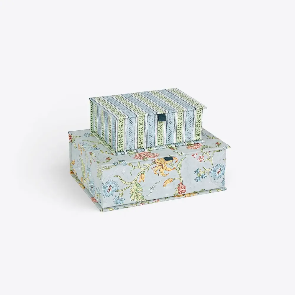 Objets de décoration - BOÎTE À SOUVENIRS IMPRIMÉE EN GROS CARRÉS - SKY VANA - CRAFT BOAT