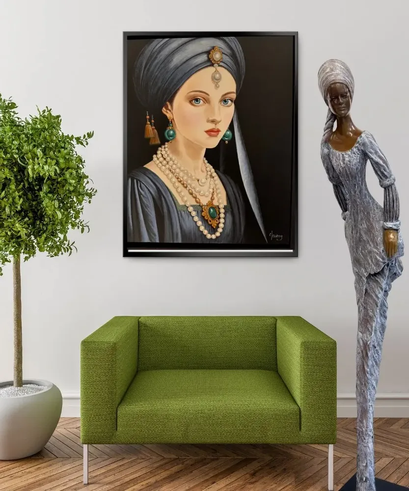 Decorative objects - THEMIS bronze sculpture human size - LUSSOU-SCULPTEUR