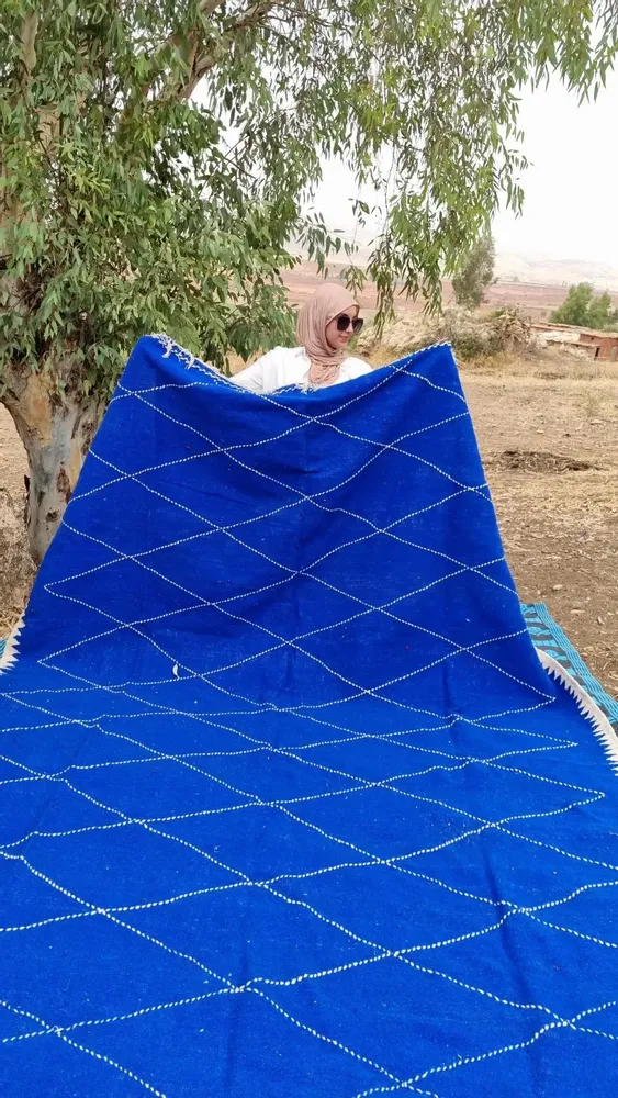 Autres tapis - Tapis KILIM ZANAFI BLEU - IZDWAN