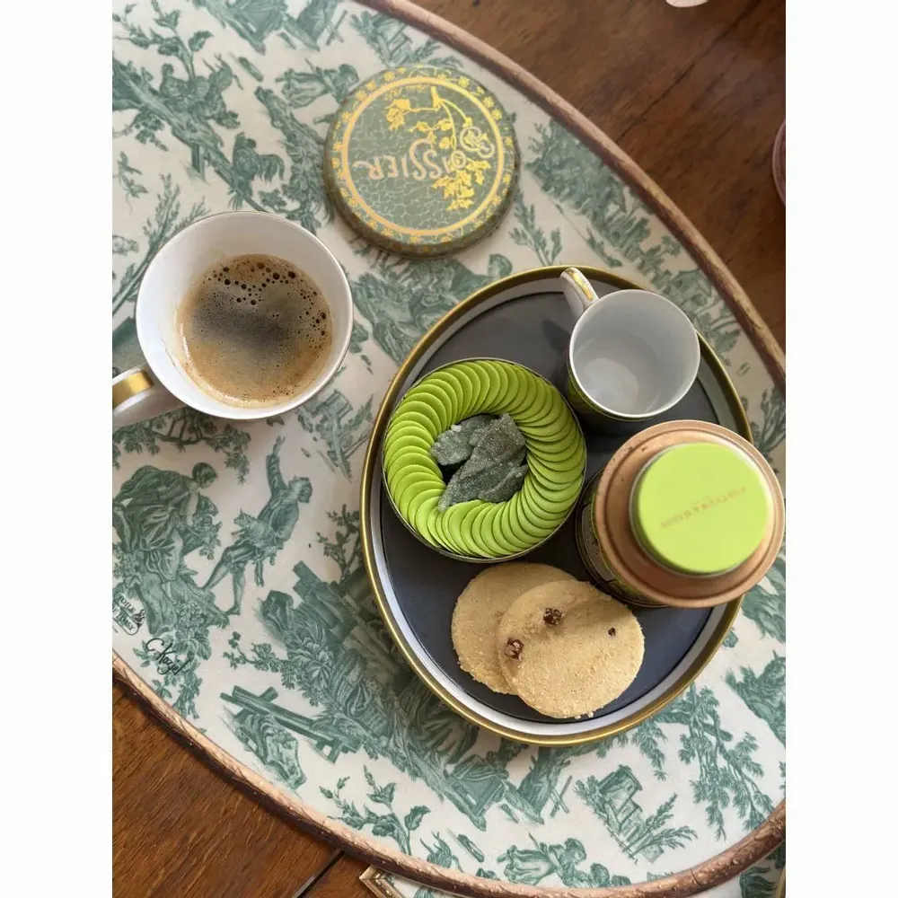 Plateaux - Set de table ovale motif Toile de Jouy depuis 1760- Rouge - KOZIEL