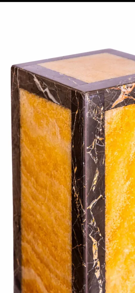 Table lamps - Noor monolith,illuminated stone column - MAISON AETHERION