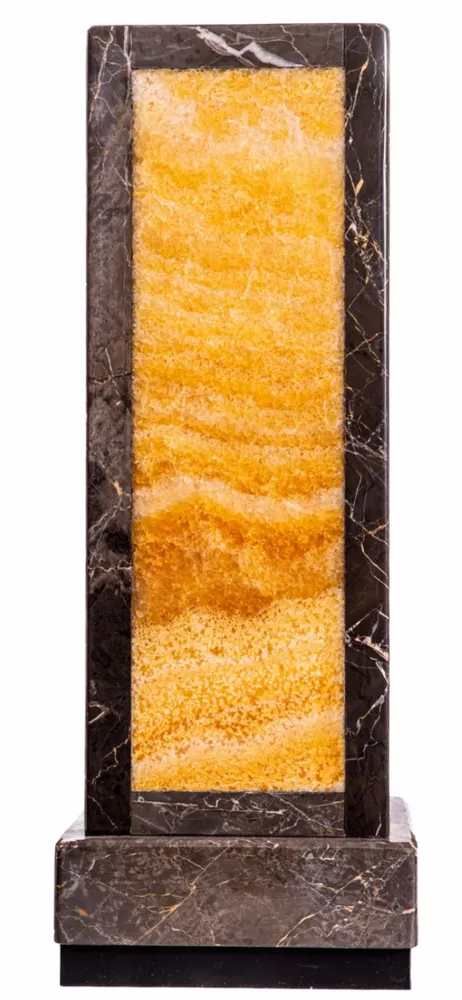 Table lamps - Noor monolith,illuminated stone column - MAISON AETHERION