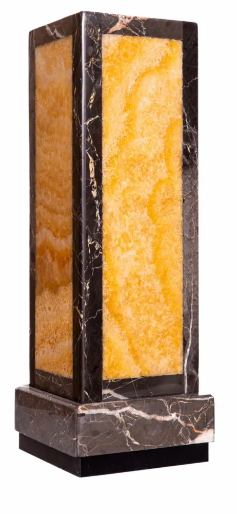 Table lamps - Noor monolith,illuminated stone column - MAISON AETHERION