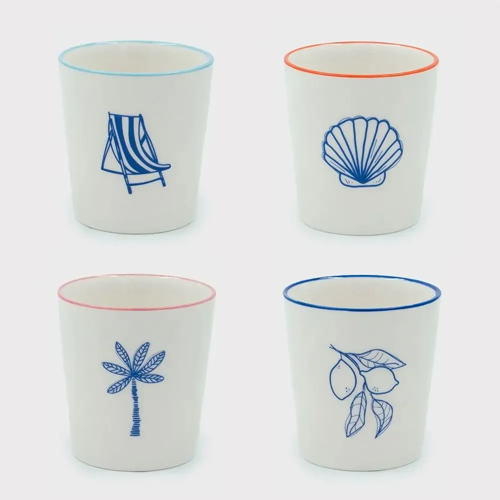 Mugs - Mug seaside stories / set of 4 - AND NOOK
