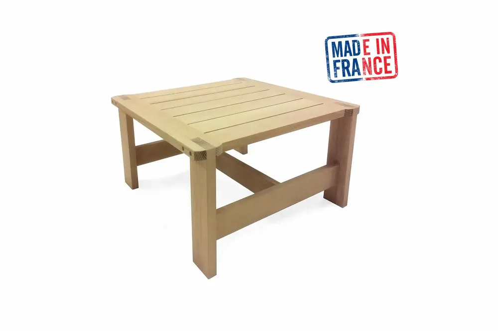 Tables de jardin - EZEN Table basse Robinier Naturel - EZEÏS