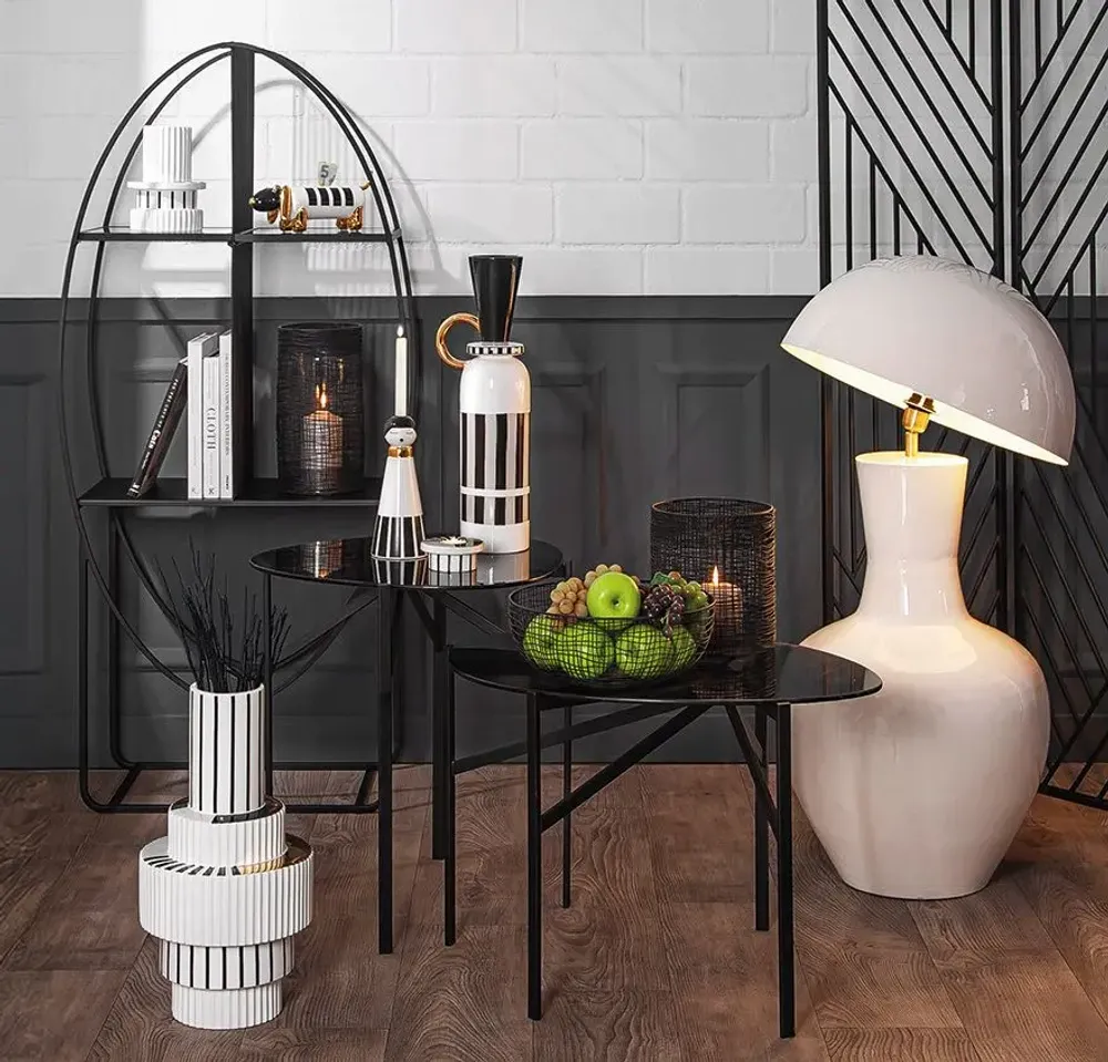 Objets de décoration - Noir & Blanc - Noir & Doré - GILDE HANDWERK