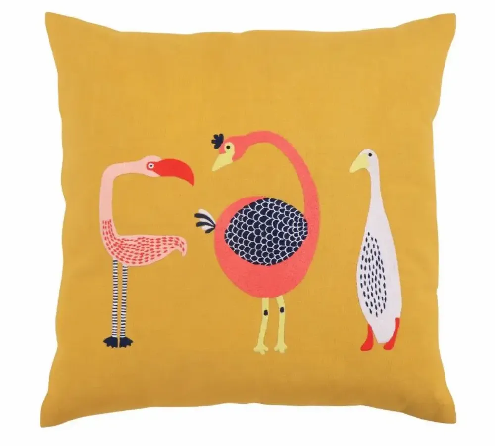 Coussins textile - Housse de coussin en forme d'oiseaux - NEEM CRAFTS LLC