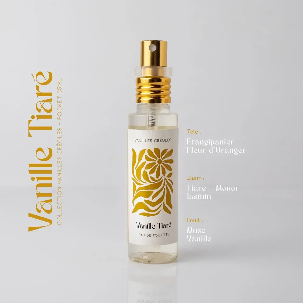 Parfums pour soi et eaux de toilette - Eau de toilette - Vanille Tiaré - Vanilles Créoles - 35 ml - PARFUMS DES ILES