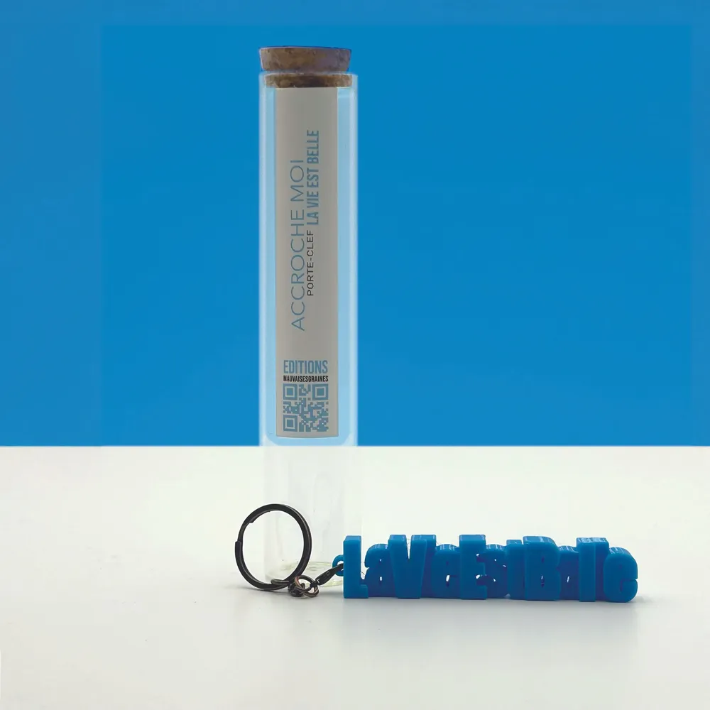 Petite maroquinerie - Porte-clés à message – LA VIE EST BELLE - MAUVAISES GRAINES