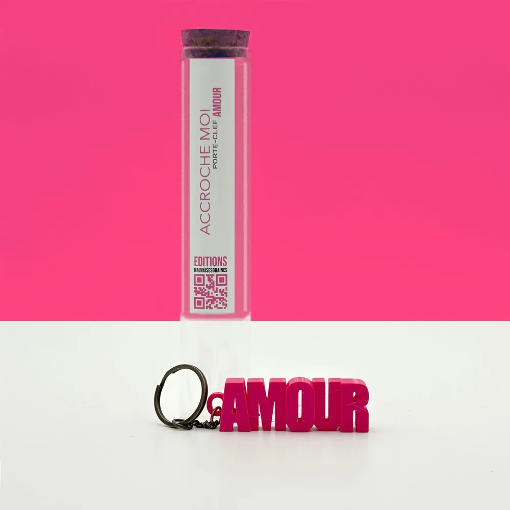 Bijoux - Porte-clés à message – AMOUR - MAUVAISES GRAINES