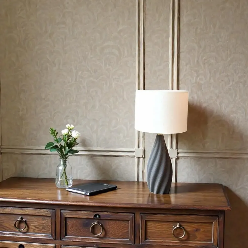 Decorative objects - table lamp - Pearl - ceramic black sandstone - ANNE-SOPHIE AIMÉ